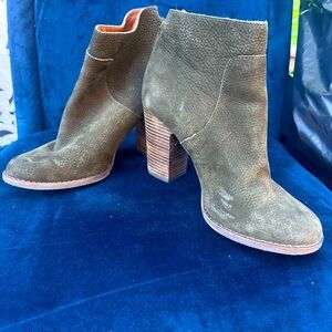 Lucky Brand Olive Green Booties